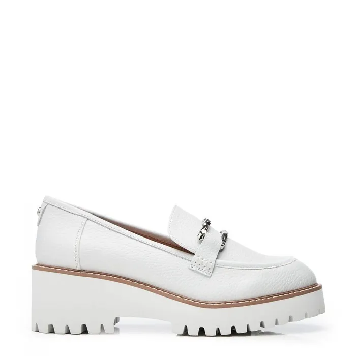Women Moda In Pelle Casual Shoes Faythe White Leather