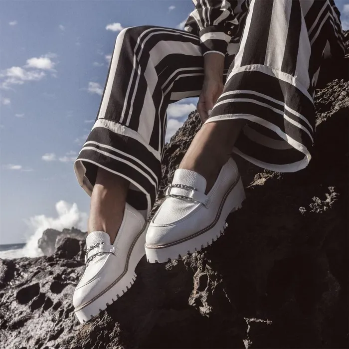 Women Moda In Pelle Casual Shoes Faythe White Leather