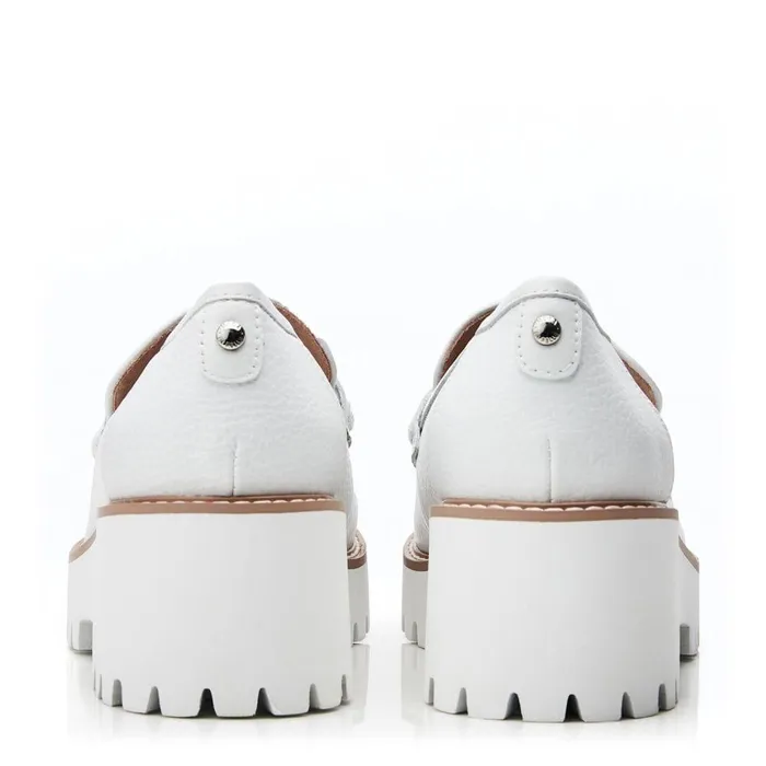 Women Moda In Pelle Casual Shoes Faythe White Leather