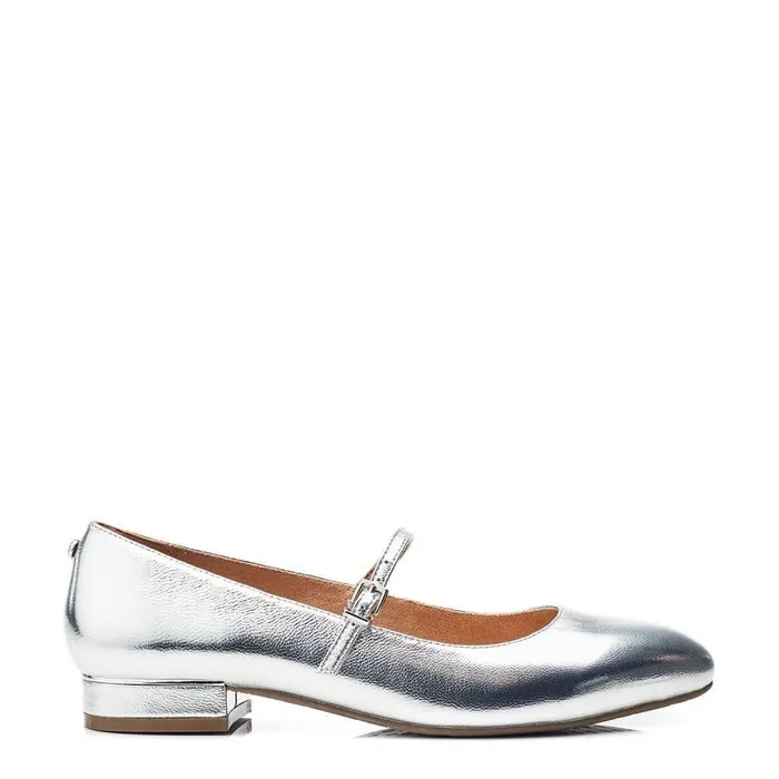 Women Moda In Pelle Casual Shoes Florentin Silver Leather