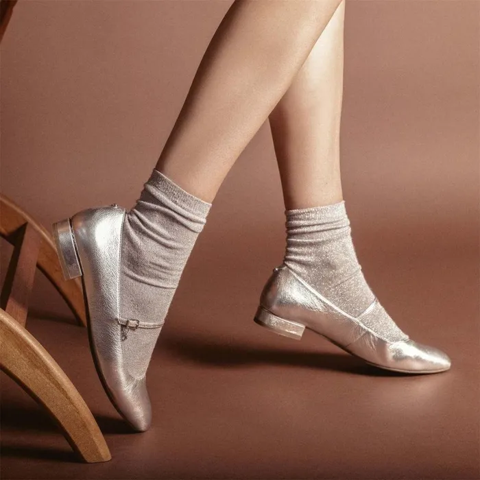 Women Moda In Pelle Casual Shoes Florentin Silver Leather