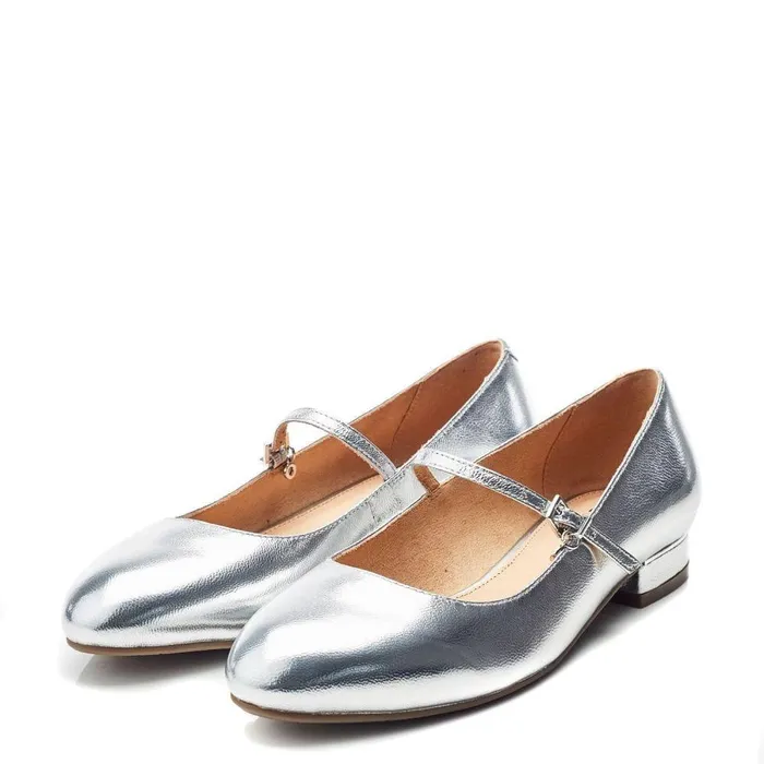 Women Moda In Pelle Casual Shoes Florentin Silver Leather