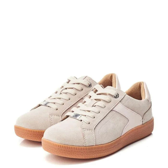 Women Moda In Pelle Casual Trainers Allette Beige Suede