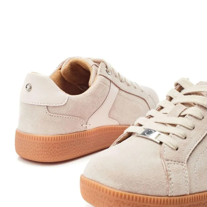Women Moda In Pelle Casual Trainers Allette Beige Suede