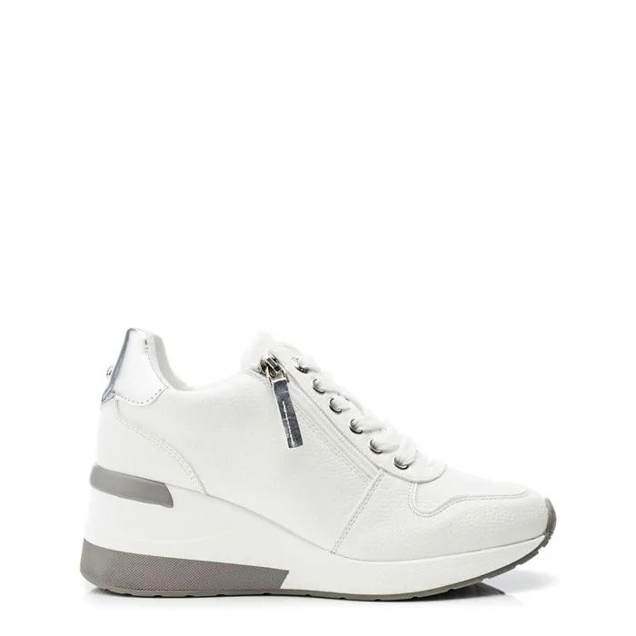 Women Moda In Pelle Chunky Trainers Claudie White Porvair