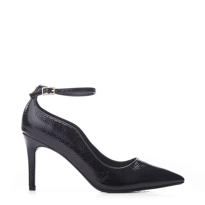 Women Moda In Pelle Court Shoes Cristel Black Patent