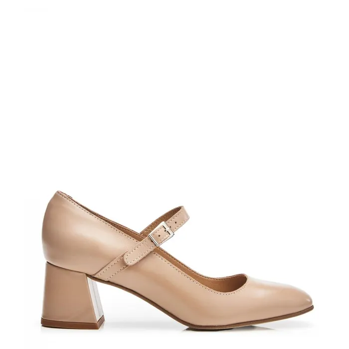 Women Moda In Pelle Court Shoes Fawwn Cameo Leather