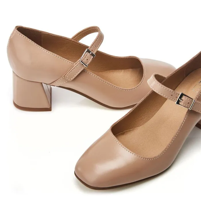 Women Moda In Pelle Court Shoes Fawwn Cameo Leather