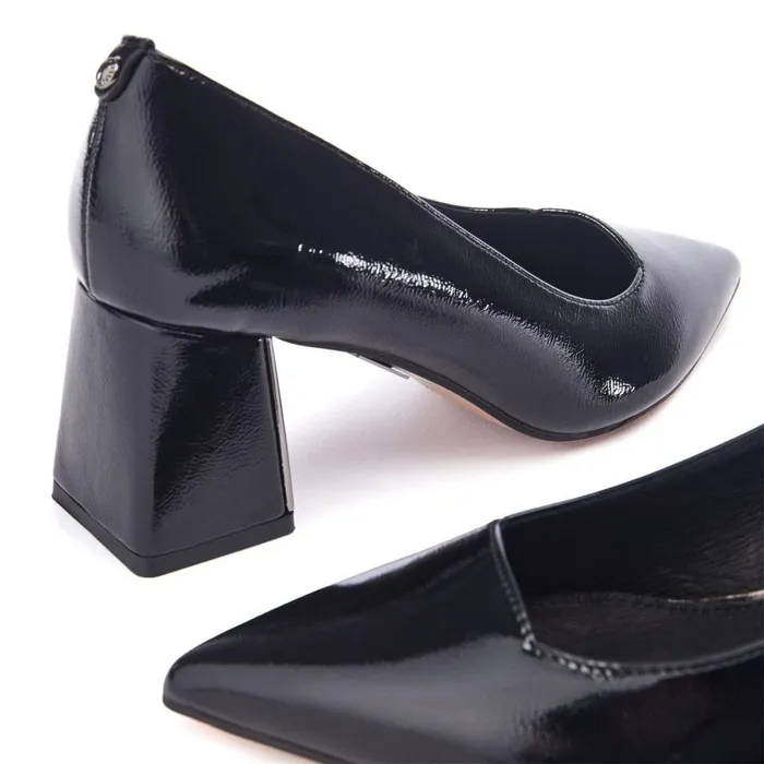 Women Moda In Pelle Court Shoes Gaela Black Patent