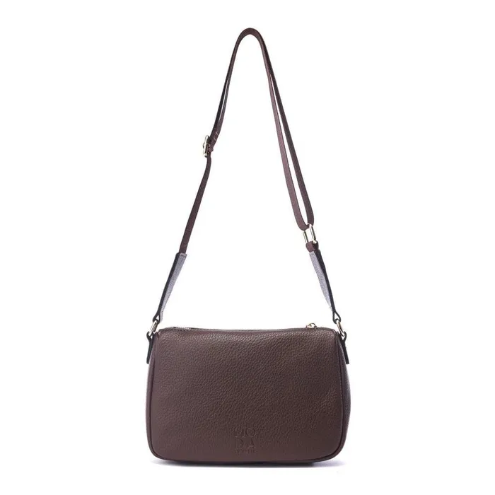 Women Moda In Pelle Crossbody Bags Alex Bag Dark Brown Porvair