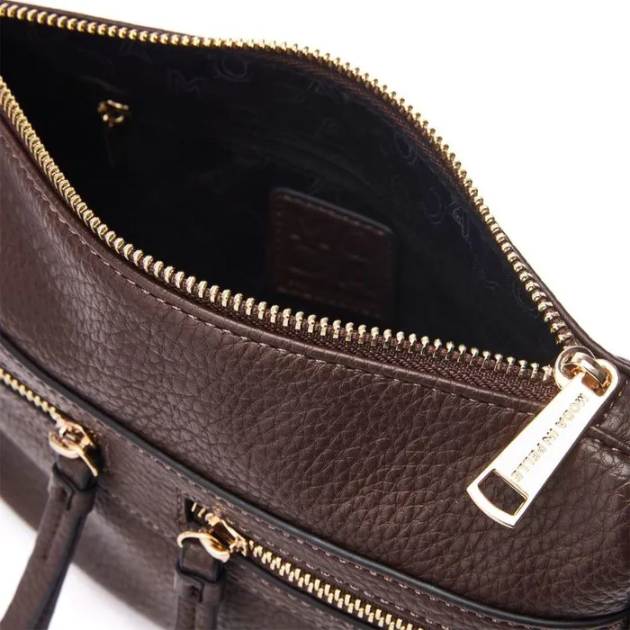 Women Moda In Pelle Crossbody Bags Alex Bag Dark Brown Porvair