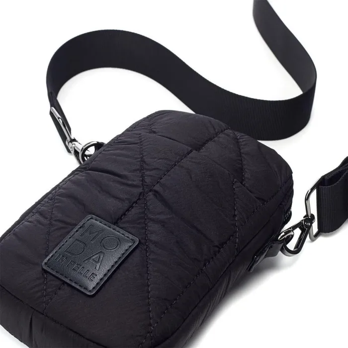 Women Moda In Pelle Crossbody Bags Ashtyn Bag Black Nylon