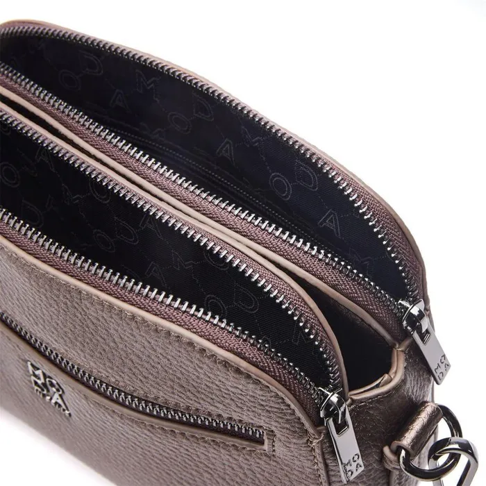 Women Moda In Pelle Crossbody Bags Aubree Bag Pewter Porvair