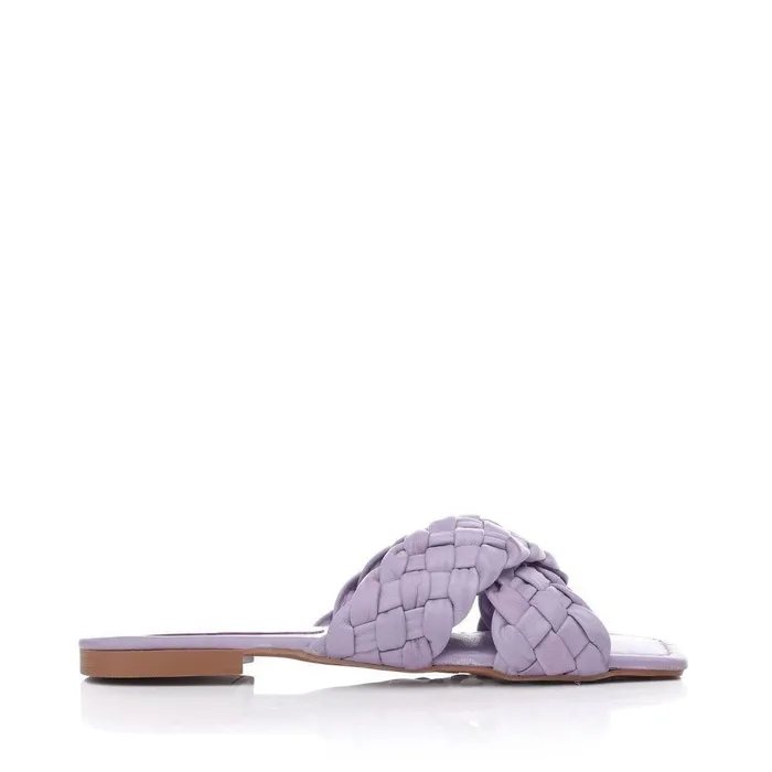 Women Moda In Pelle Flat Sandals Adelii Grey Leather