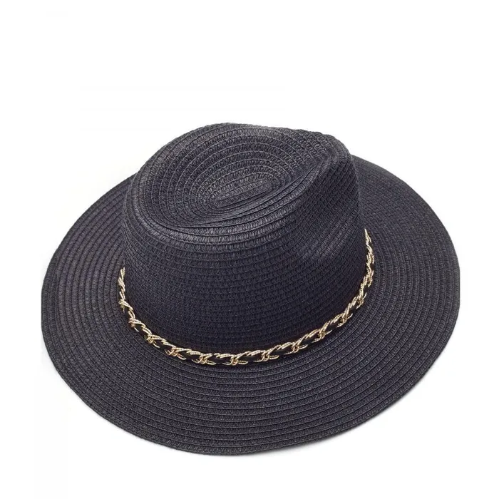 Women Moda In Pelle Hats Portofino Hat Black Textile