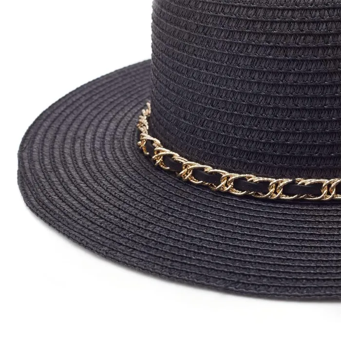 Women Moda In Pelle Hats Portofino Hat Black Textile