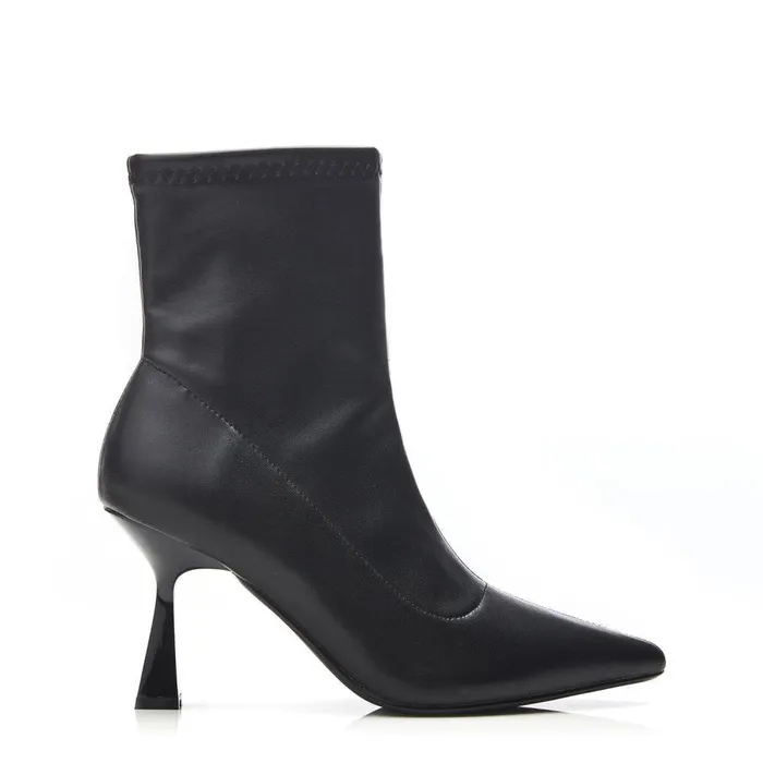 Women Moda In Pelle Heeled And Wedge Boots Evermore Black Porvair