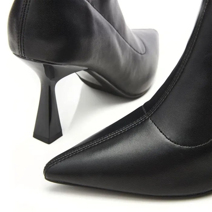 Women Moda In Pelle Heeled And Wedge Boots Evermore Black Porvair