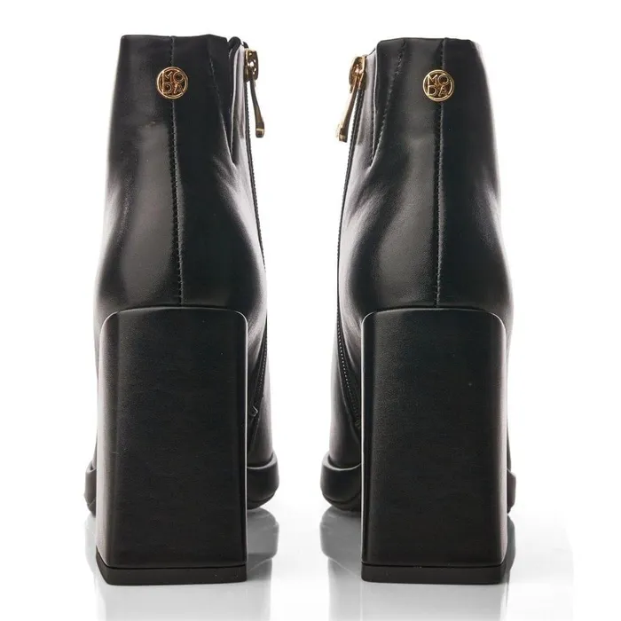 Women Moda In Pelle Heeled And Wedge Boots Marrienne Black Porvair
