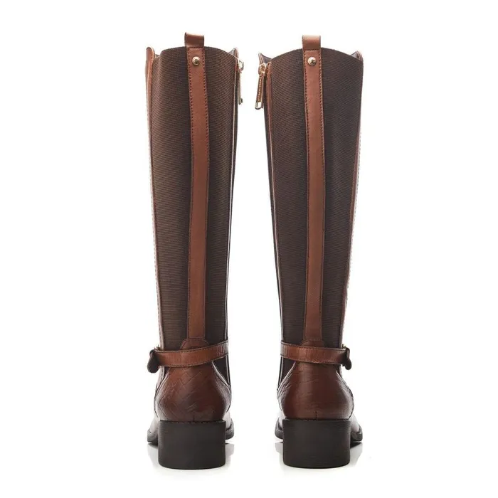 Women Moda In Pelle Knee High Boots Tadelle Tan Leather
