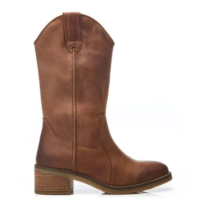 Women Moda In Pelle MidCalf Boots Dana Tan Nubuck