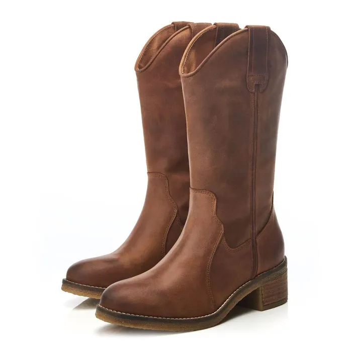 Women Moda In Pelle MidCalf Boots Dana Tan Nubuck