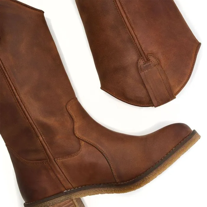 Women Moda In Pelle MidCalf Boots Dana Tan Nubuck