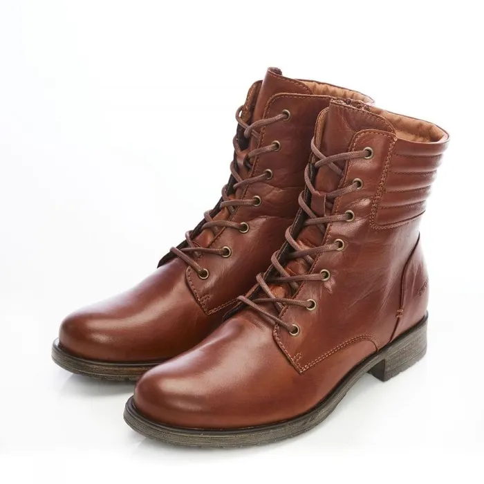 Women Moda In Pelle MidCalf Boots Shoon Sh Aello Tan Leather