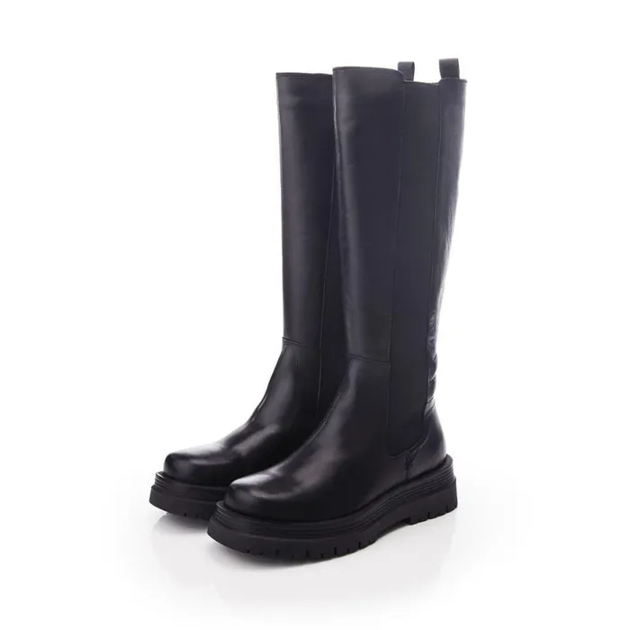 Women Moda In Pelle Riding And Flat Boots Shoon Sh Idoma Black Leather Women Moda In Pelle Riding And Flat Boots Shoon Sh Idoma Black Leather