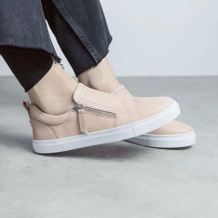 Women Moda In Pelle SlipOn Trainers Bradly Cameo Leather