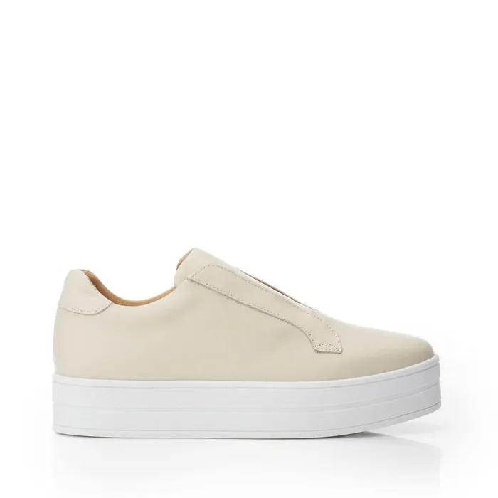 Women Moda In Pelle SlipOn Trainers Bsoleful BBath Beige Leather
