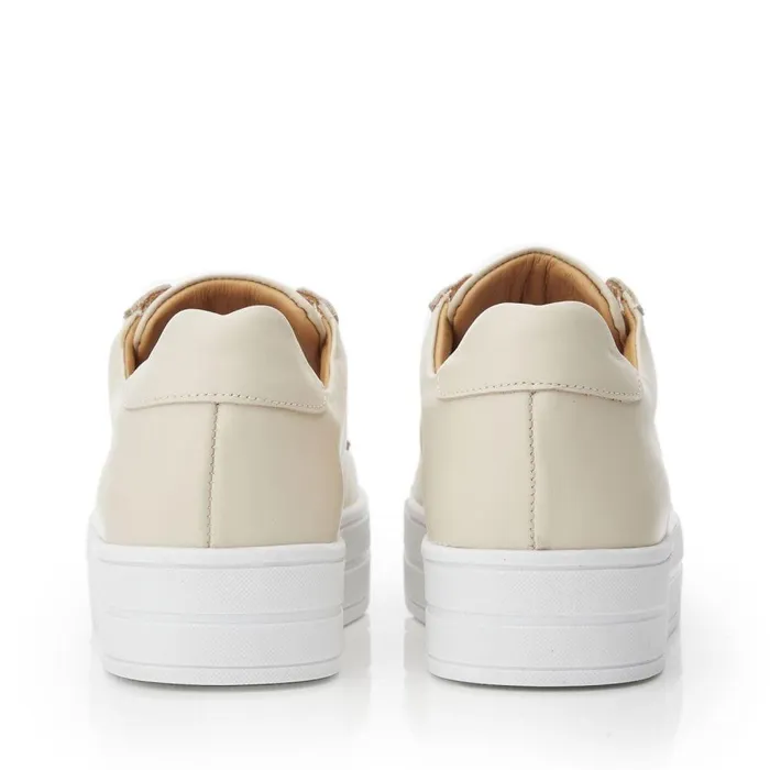 Women Moda In Pelle SlipOn Trainers Bsoleful BBath Beige Leather
