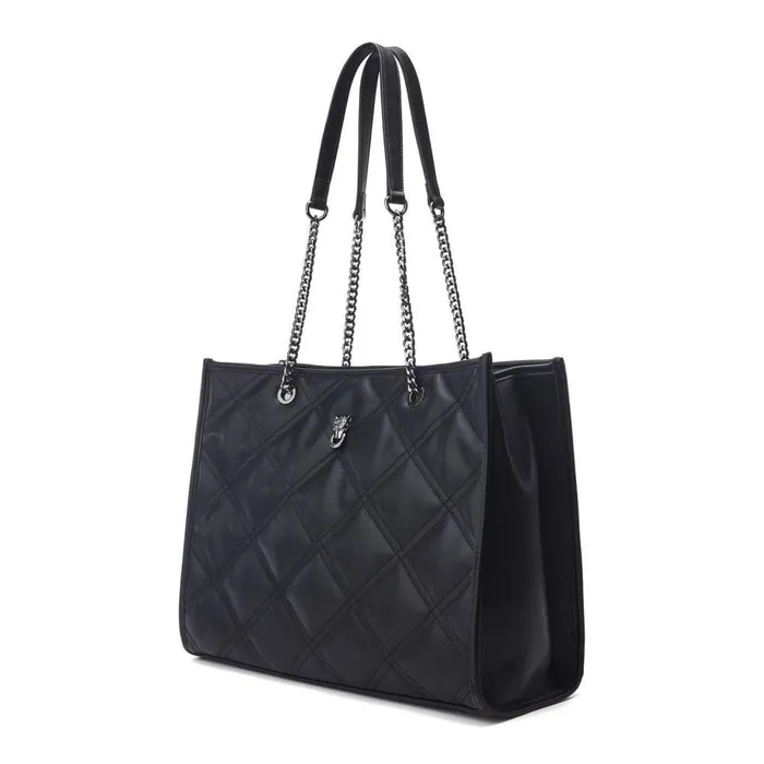Women Moda In Pelle Tote Bags Becca Bag Black Porvair