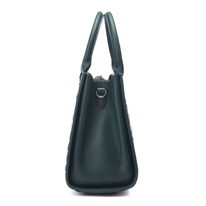 Women Moda In Pelle Tote Bags Blair Bag Green Porvair