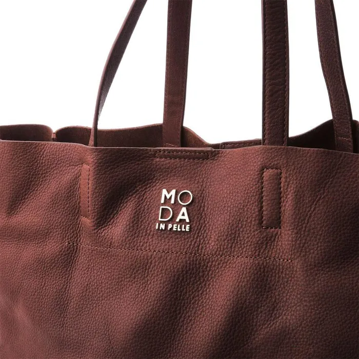 Women Moda In Pelle Tote Bags Indiie Bag Tan Leather