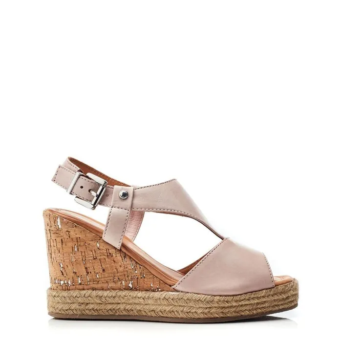 Women Moda In Pelle Wedge Sandals Petrina Cameo Leather