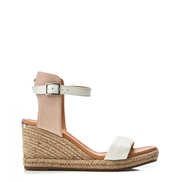 Women Moda In Pelle Wedge Sandals Phyllis Cameo Leather