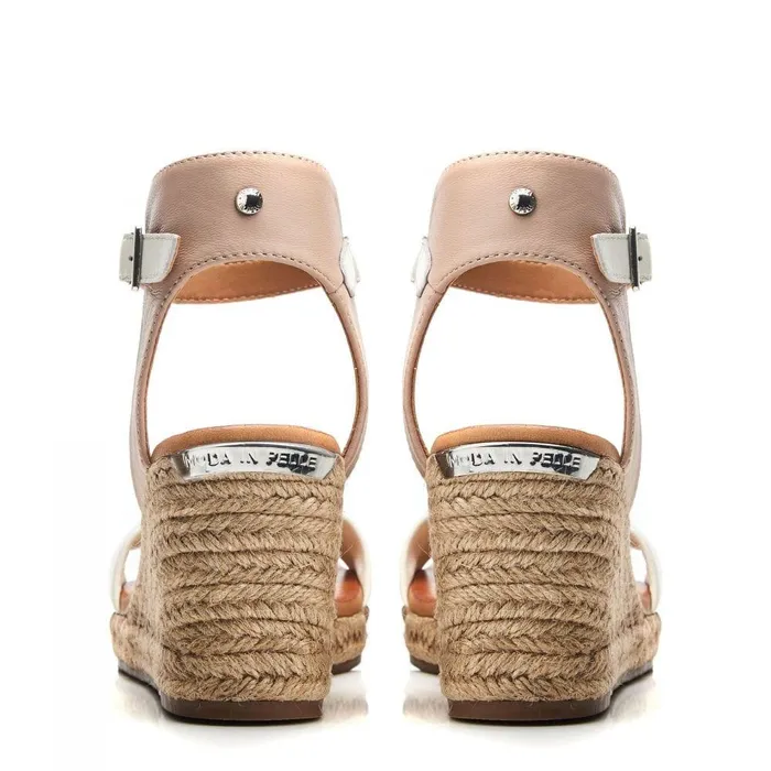 Women Moda In Pelle Wedge Sandals Phyllis Cameo Leather