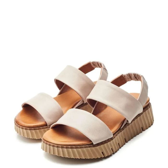 Women Moda In Pelle Wedge Sandals Shoon Sh Indiana Cameo Leather
