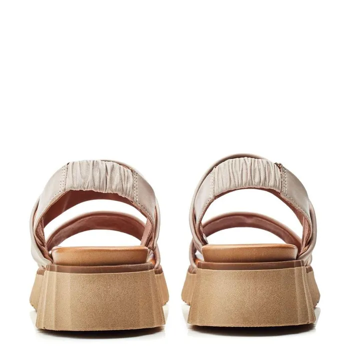 Women Moda In Pelle Wedge Sandals Shoon Sh Indiana Cameo Leather