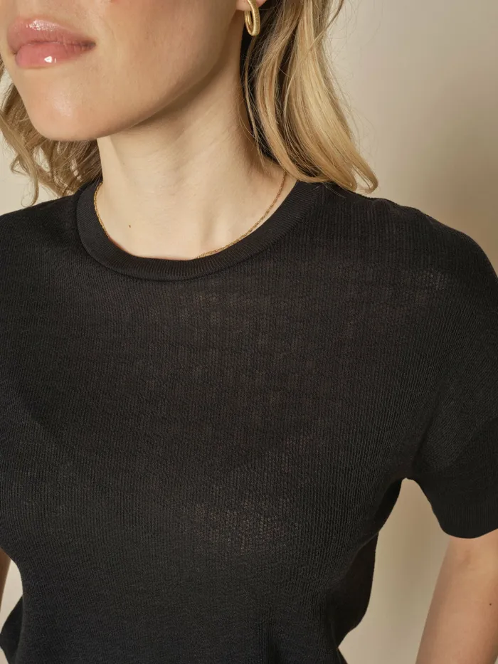 Women MOS MOSH MMSwann OSS Flora Tee Black Tees Women MOS MOSH MMSwann OSS Flora Tee Black Tees