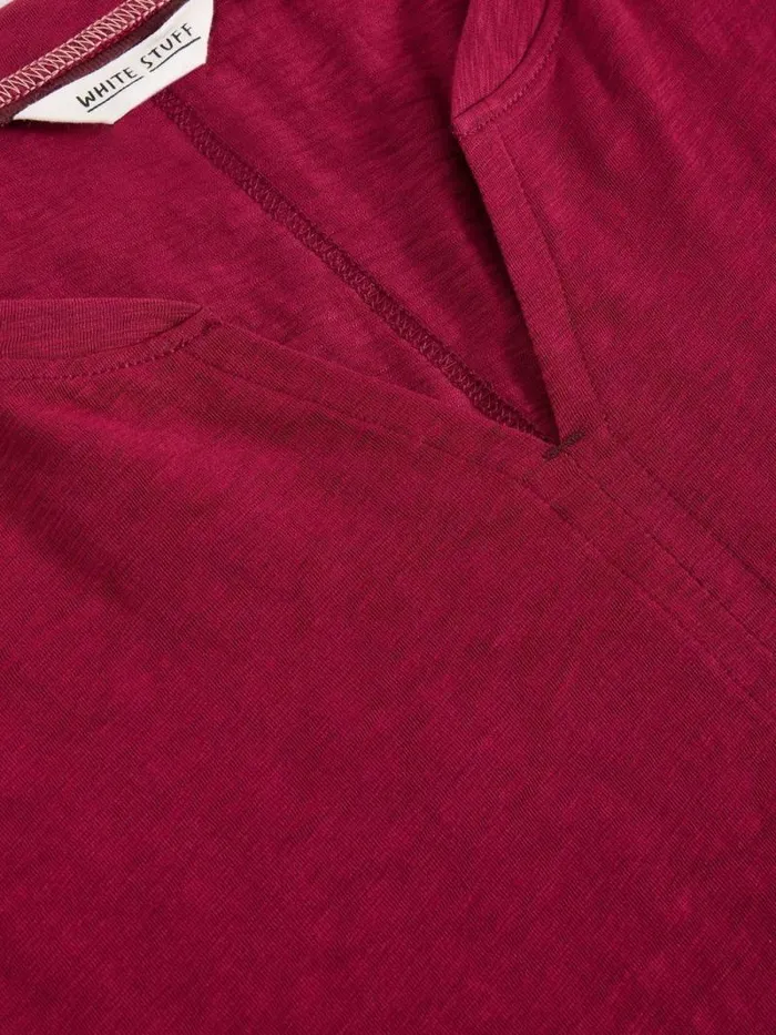 Women NELLY NOTCH NECK TSHIRT Mid Plum White Stuff Tops and Tees