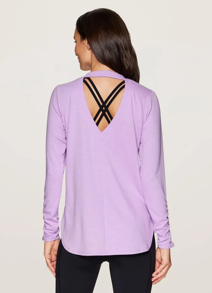 Women No Sweat Pullover Light Purple RBX Active Sweatshirts