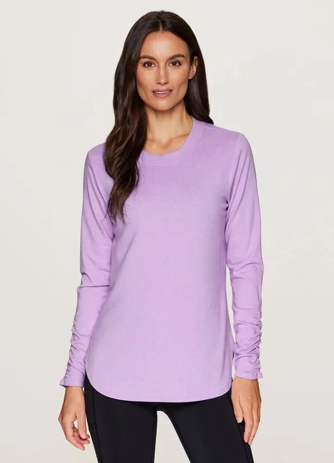 Women No Sweat Pullover Light Purple RBX Active Sweatshirts