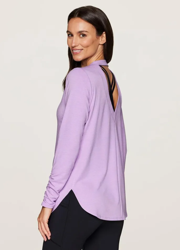 Women No Sweat Pullover Light Purple RBX Active Sweatshirts