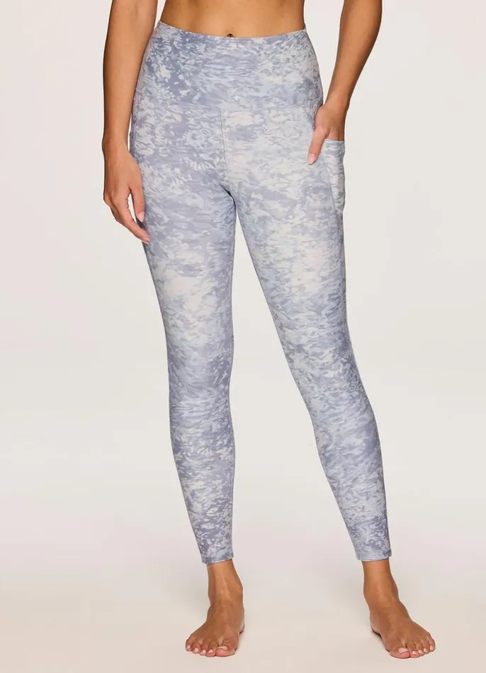 Women Ocean Ripple Super Soft 78 Legging Light Purple RBX Active Leggings