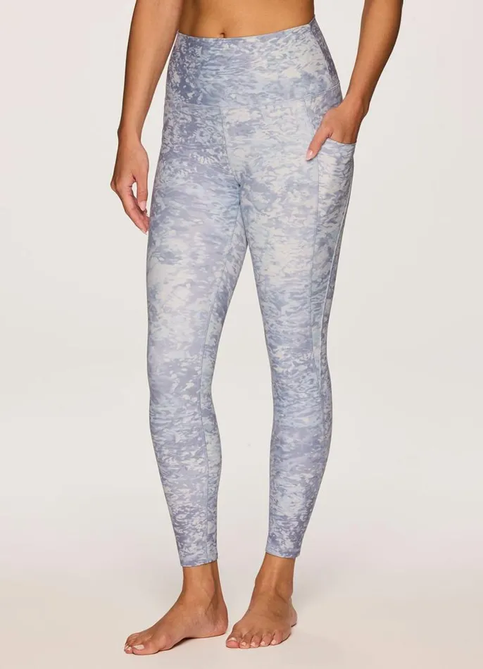 Women Ocean Ripple Super Soft 78 Legging Light Purple RBX Active Leggings