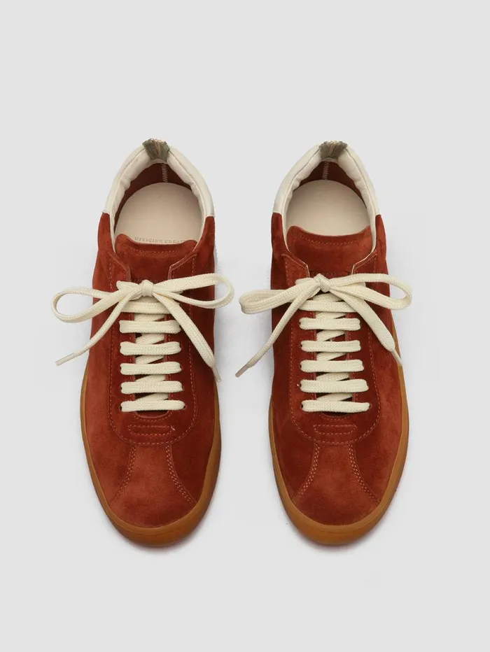 Women Officine Creative Footwear DESTINY 101 Red Leather And Suede Low Top Sneakers Women Officine Creative Footwear DESTINY 101 Red Leather And Suede Low Top Sneakers