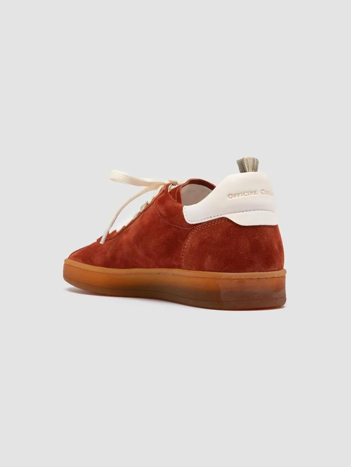 Women Officine Creative Footwear DESTINY 101 Red Leather And Suede Low Top Sneakers Women Officine Creative Footwear DESTINY 101 Red Leather And Suede Low Top Sneakers