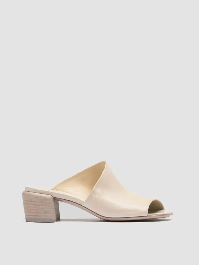 Women Officine Creative Footwear HADRY 008 White Leather Slide Sandals